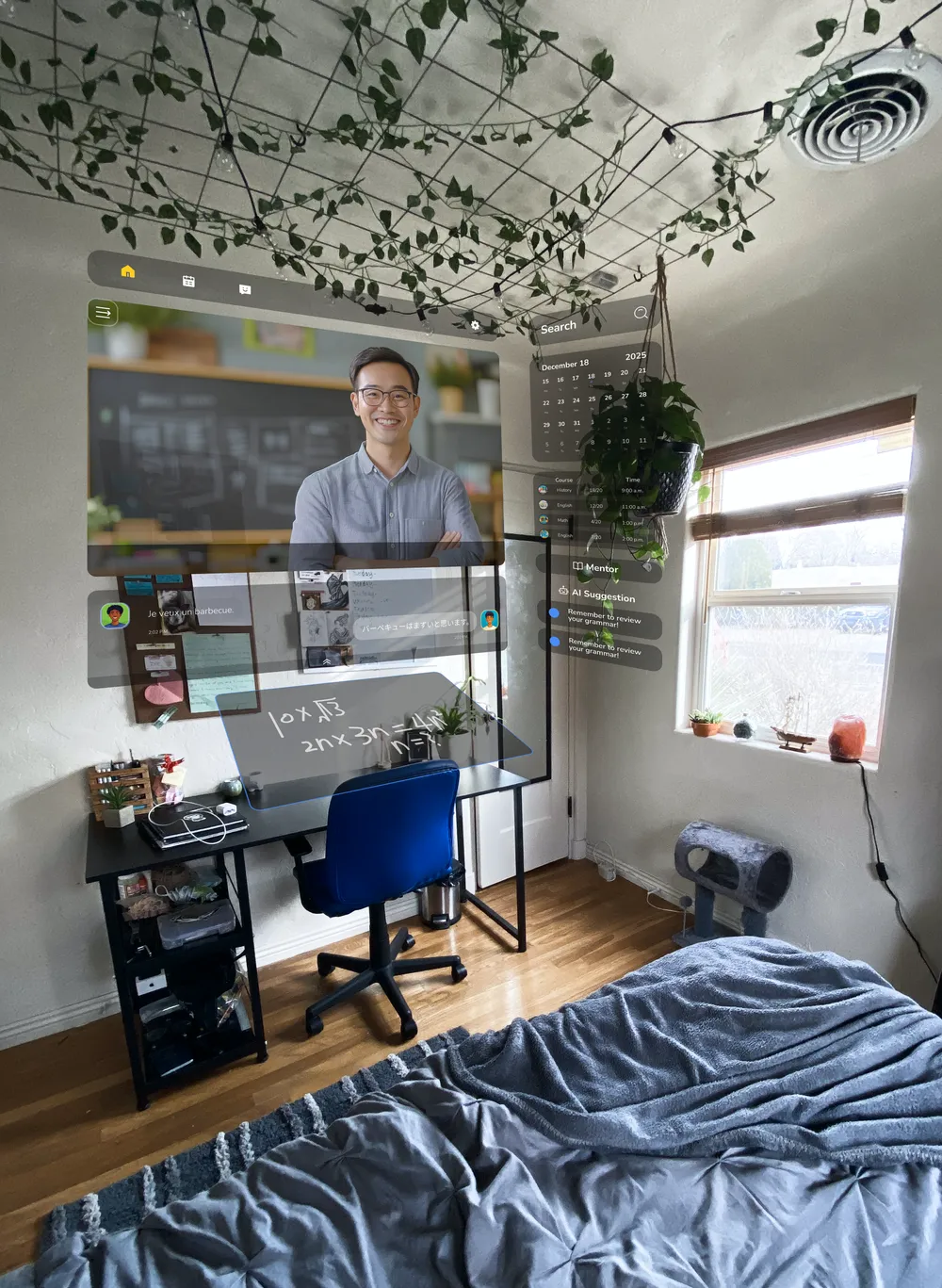 Original static mixed-reality room concept