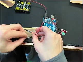 Original first conductivity test setup